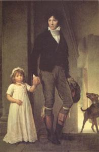  Baron Francois  Gerard Jean-Baptiste Isabey and His Daughter (mk05 Spain oil painting art